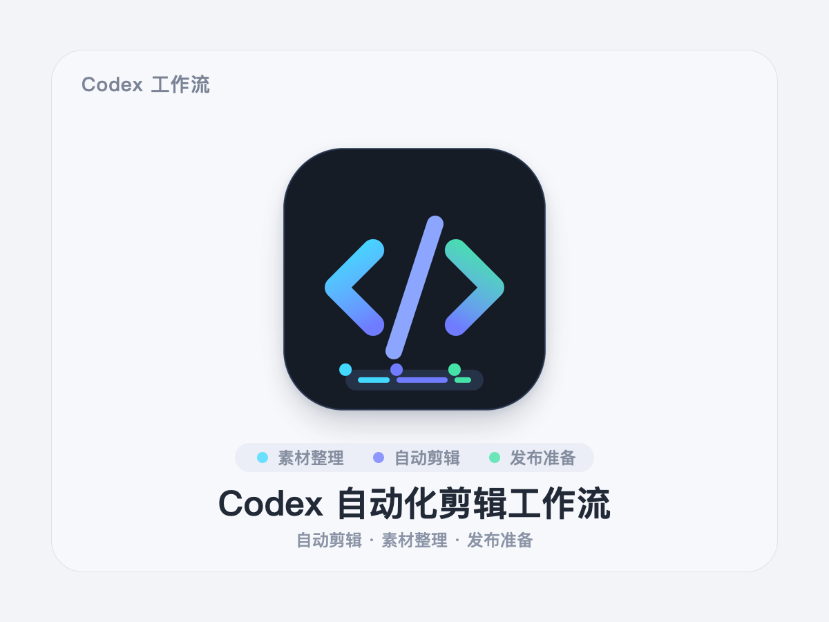 codex chatGpt Ai 自动化剪辑工作剪辑skills合集安装和使用方法