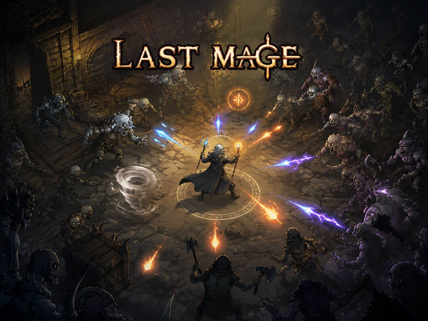Last Mage for Mac 魔法生存 Roguelike 冒险游戏，释放法术击退无尽怪物