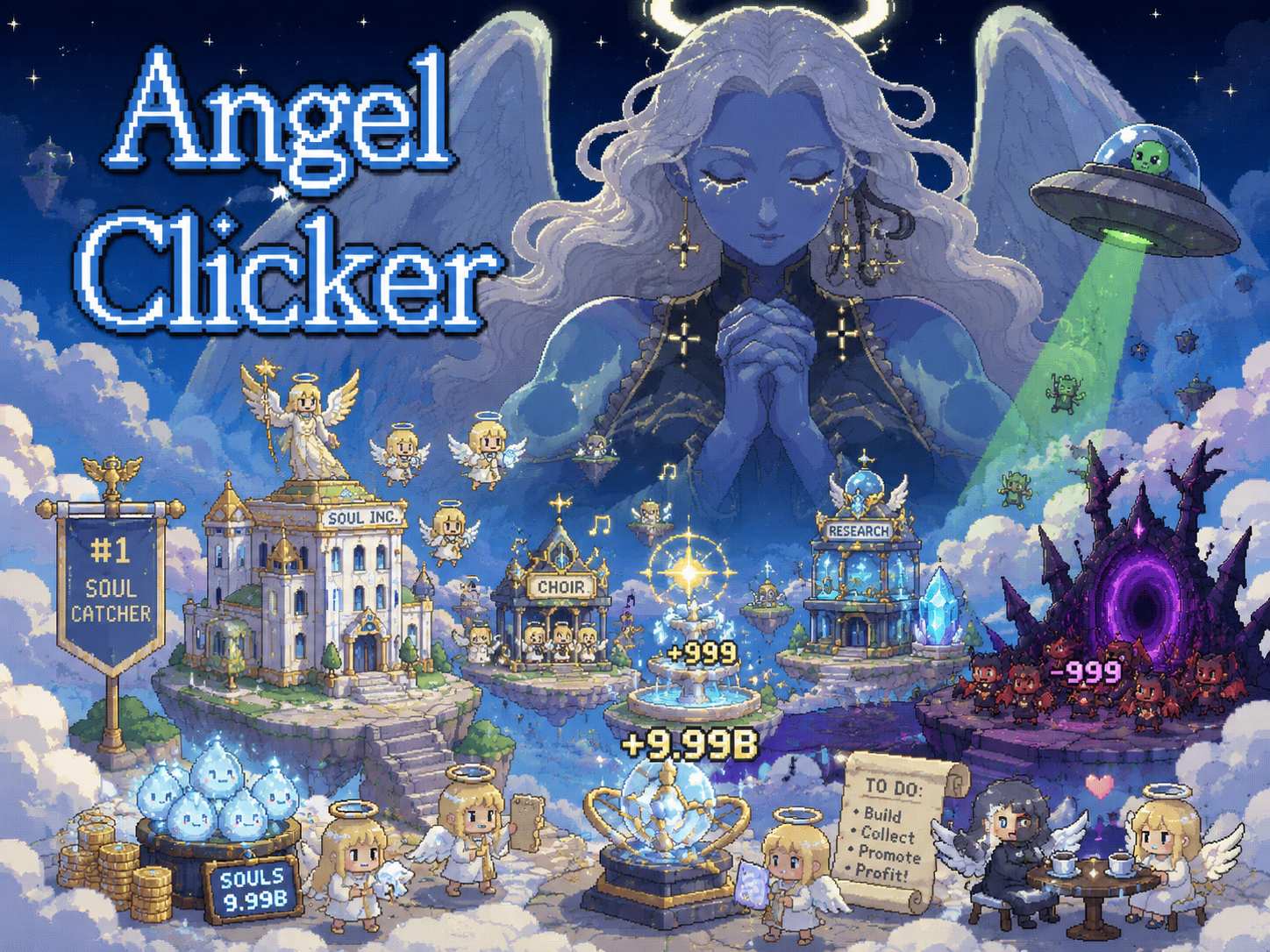 Angel Clicker 天堂经营节奏放置点击游戏