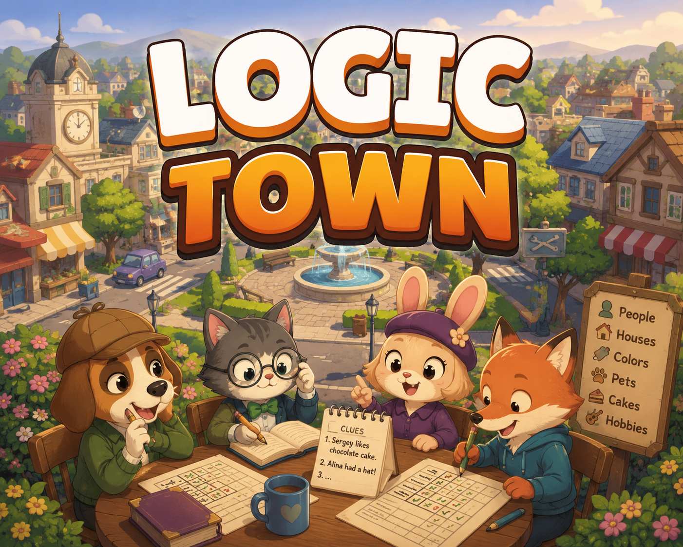 Logic Town 轻松烧脑的逻辑推理解谜游戏