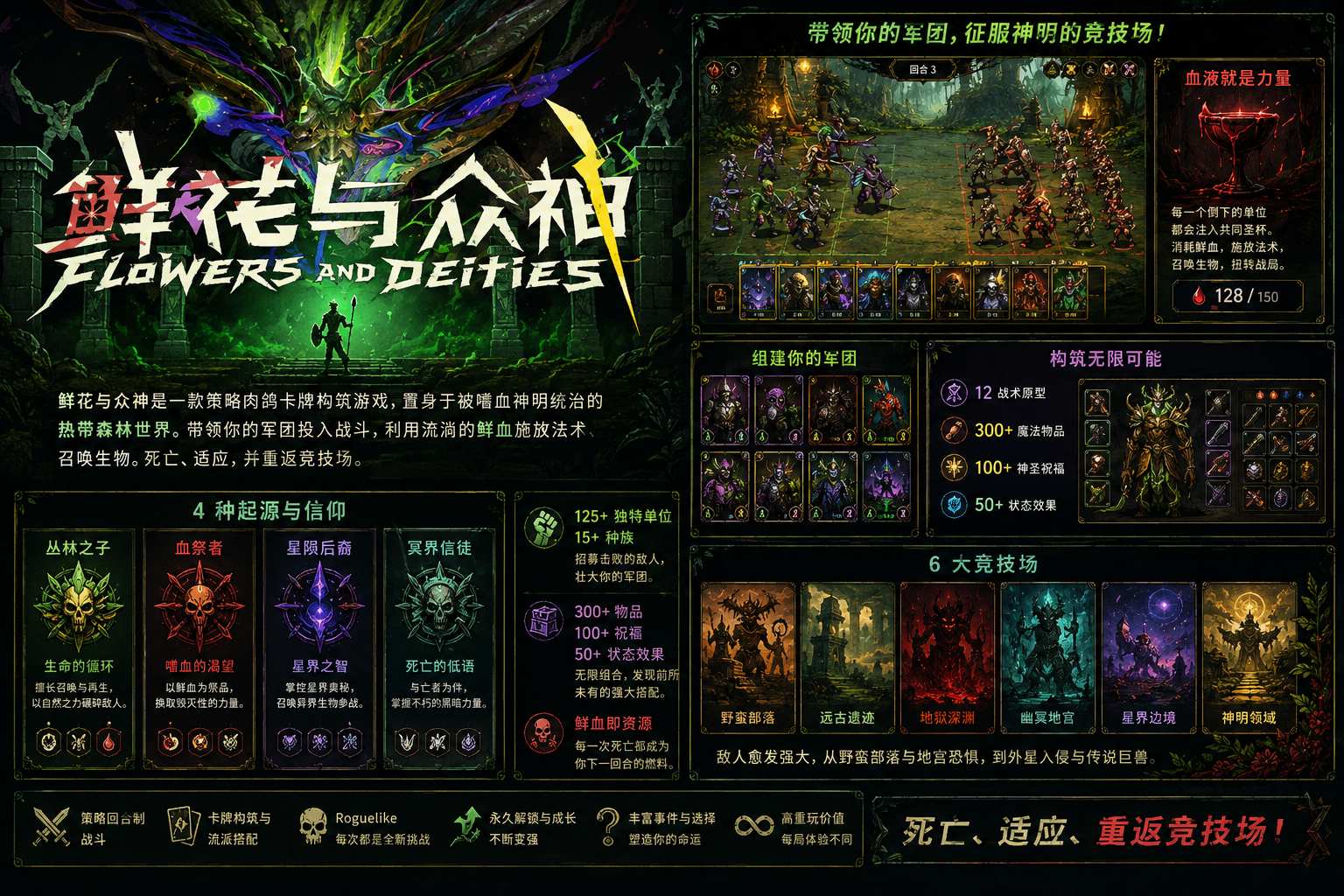 Flowers and Deities 血祭召唤战术肉鸽卡牌游戏